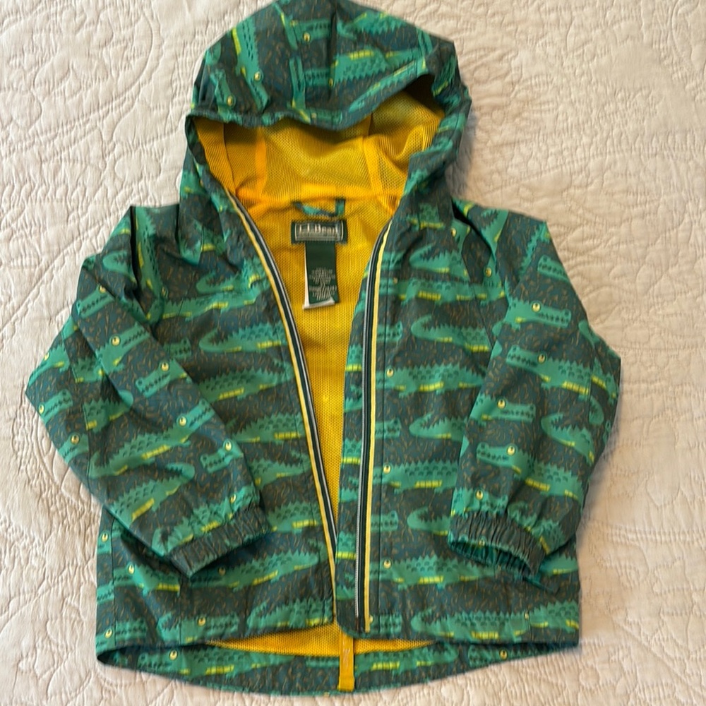 Green Alligator Children's Rain Jacket